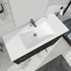 Modern 48’’ RTA Freestanding Vanity Cabinet Base with Larger Storage Room (Countertop & Sink Not Included) 浴室柜