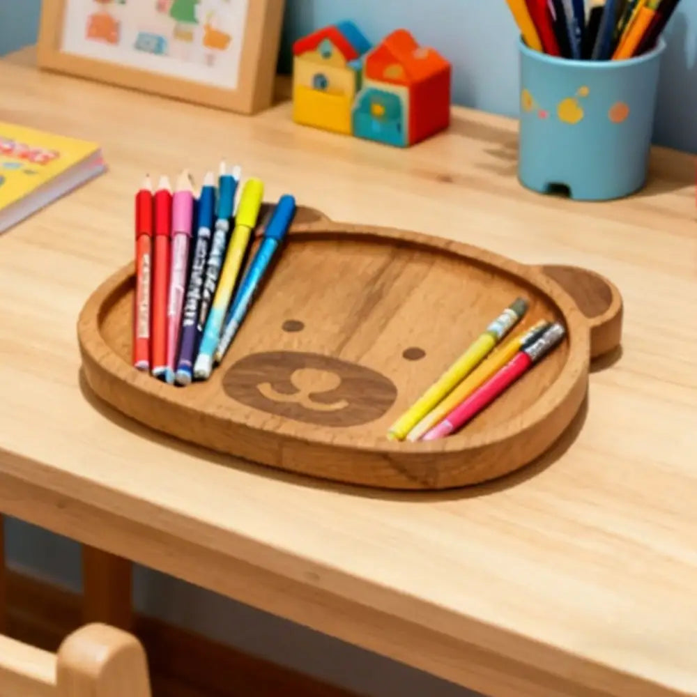 Pre-Order Exclusive | Handmade Bear-Shaped Wooden Tray | Scarce Multi-Purpose Dish
