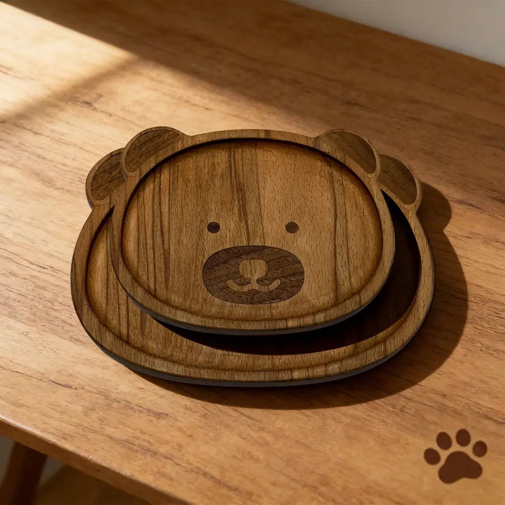 Pre-Order Exclusive | Handmade Bear-Shaped Wooden Tray | Scarce Multi-Purpose Dish