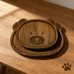 Pre-Order Exclusive | Handmade Bear-Shaped Wooden Tray | Scarce Multi-Purpose Dish