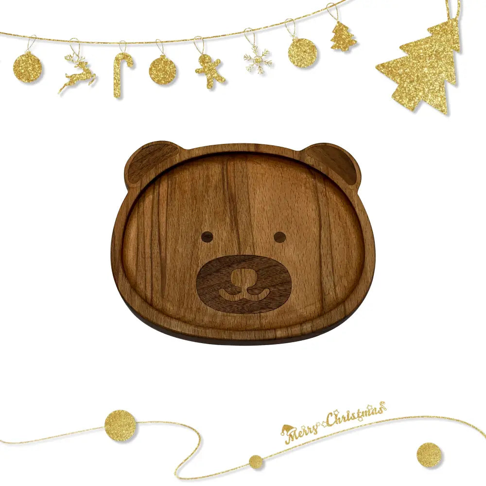 Pre-Order Exclusive | Handmade Bear-Shaped Wooden Tray | Scarce Multi-Purpose Dish Small Size (S)