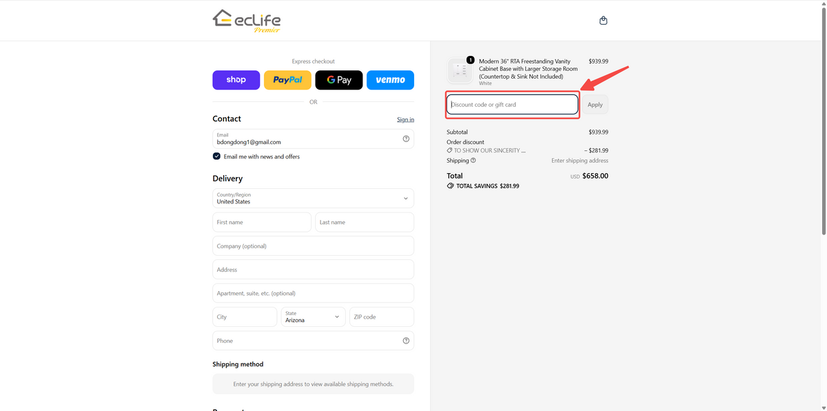 Promo Code Location Guide