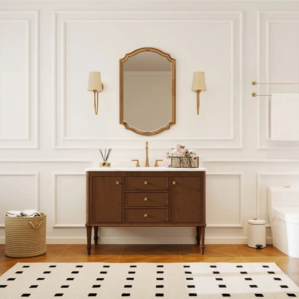 Verve 48’’ Freestanding Single Vanity Cabinets with Wall Mounted Options 浴室柜