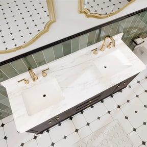 Verve 60’’ Freestanding Double Vanity Cabinets with Wall Mounted Options 浴室柜