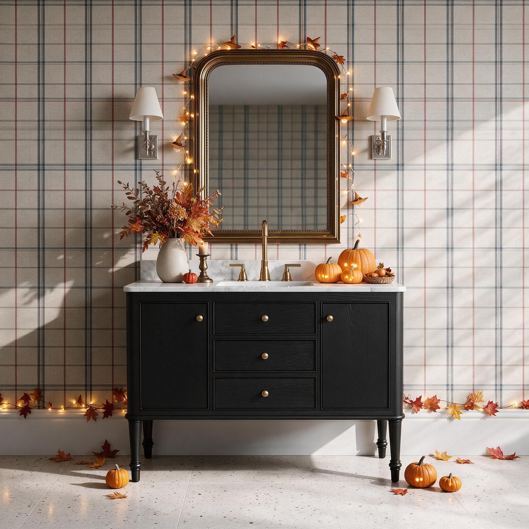 Verve 48" Freestanding Single Vanity - Bath Cabinet with Solid Wood, Artificial Stone Top(Assembled)