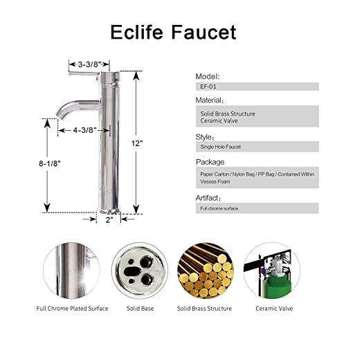Eclife Clear Tempered Glass Sink