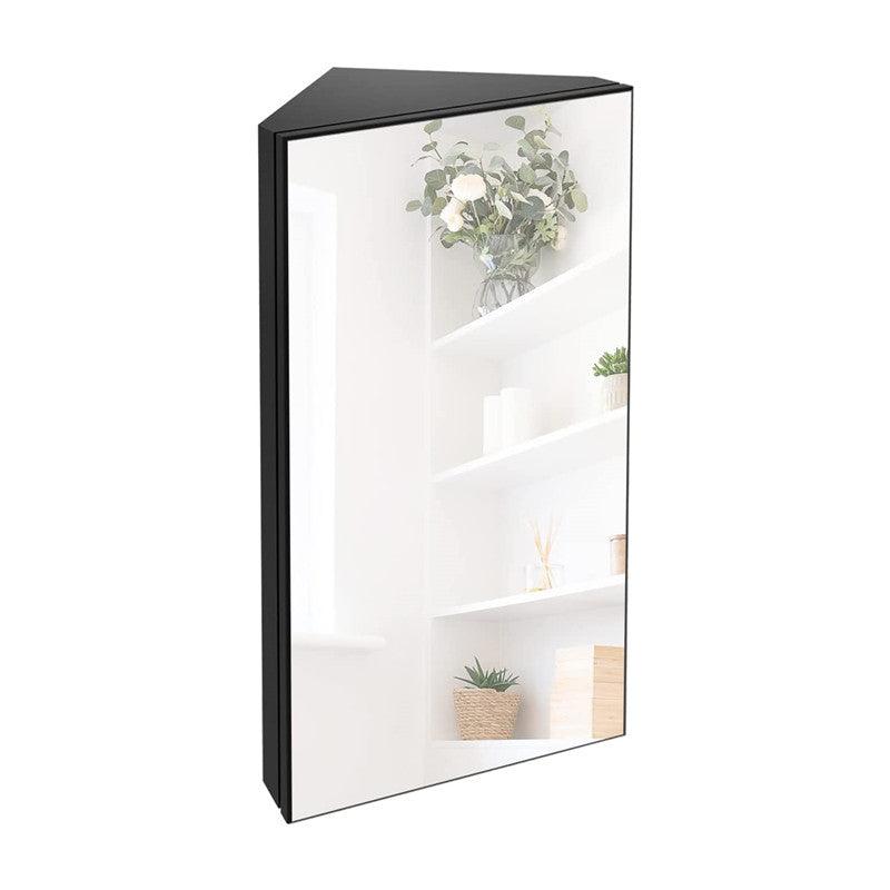 Eclife 24" Bathroom Corner Cabinet W/Mirror - Single Door