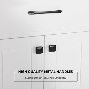 Eclife 36" Bathroom Vanity Cabinet with Undermount Vessel Sink Combo