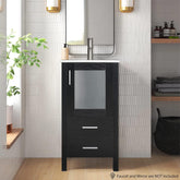 16" Small Bathroom Vanity with Undermount Ceramic Sink